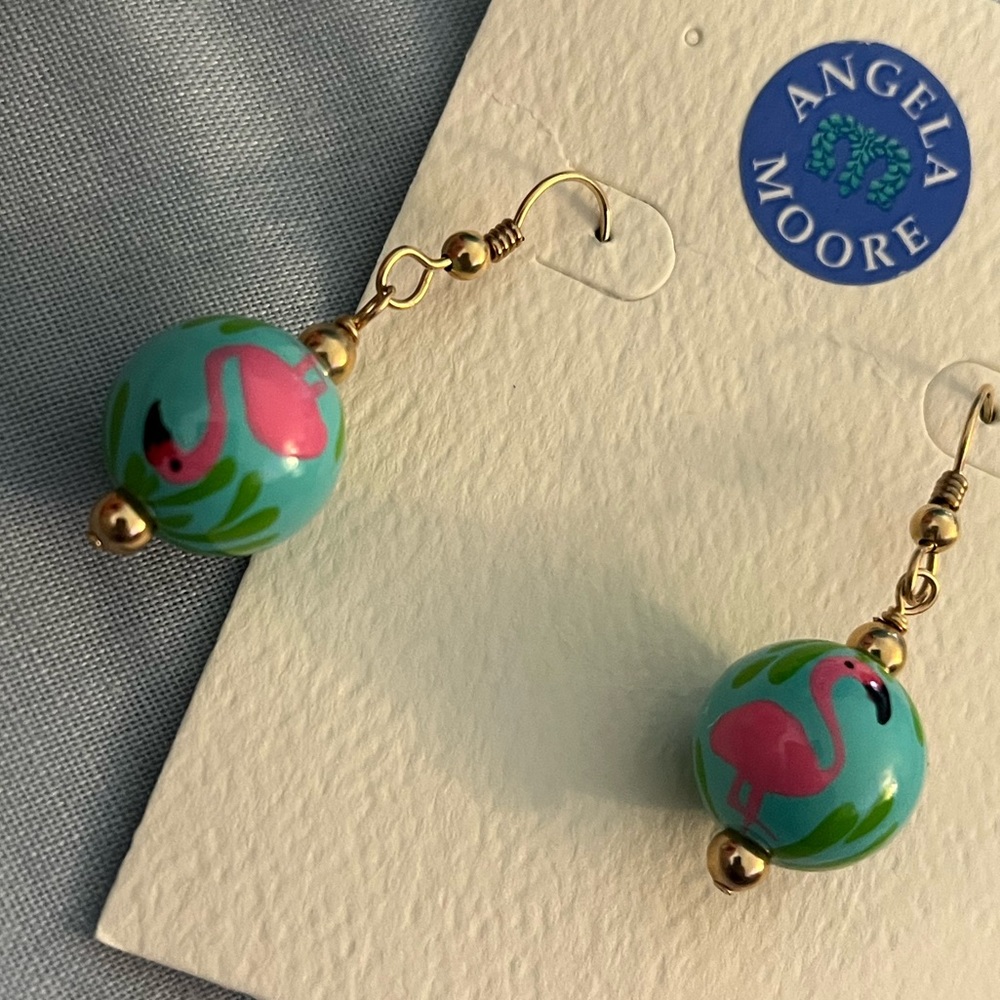 Angela Moore Flamingo Earrings - Picture 7 of 12